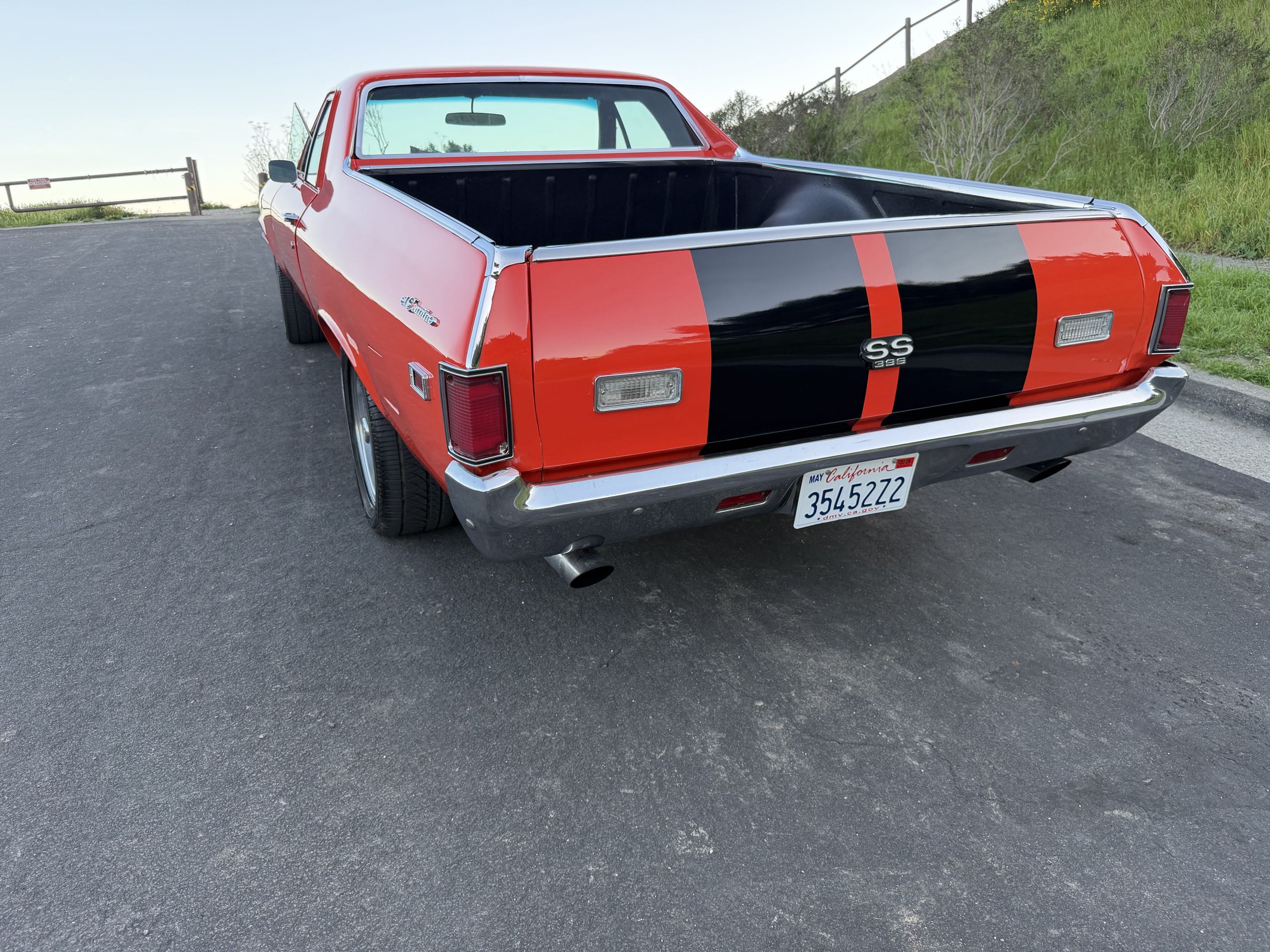 1969 El Camino finished — rear