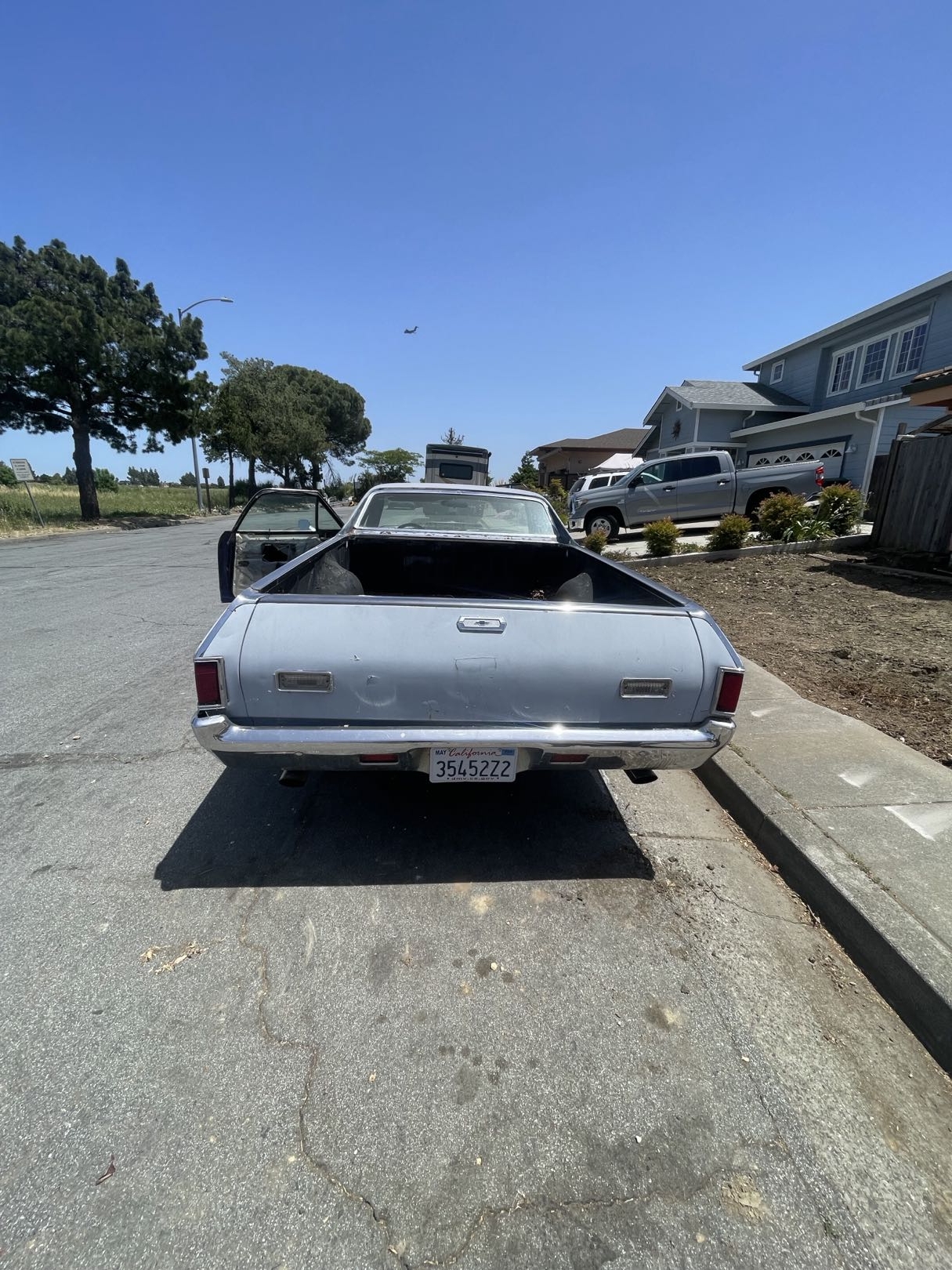 1969 El Camino before — rear view
