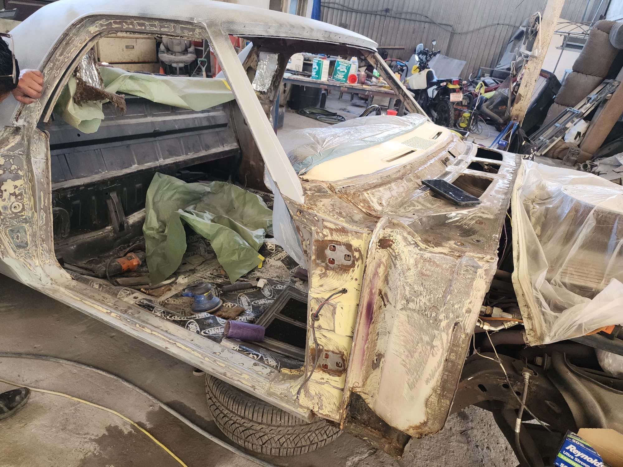 El Camino stripped and rebuilt