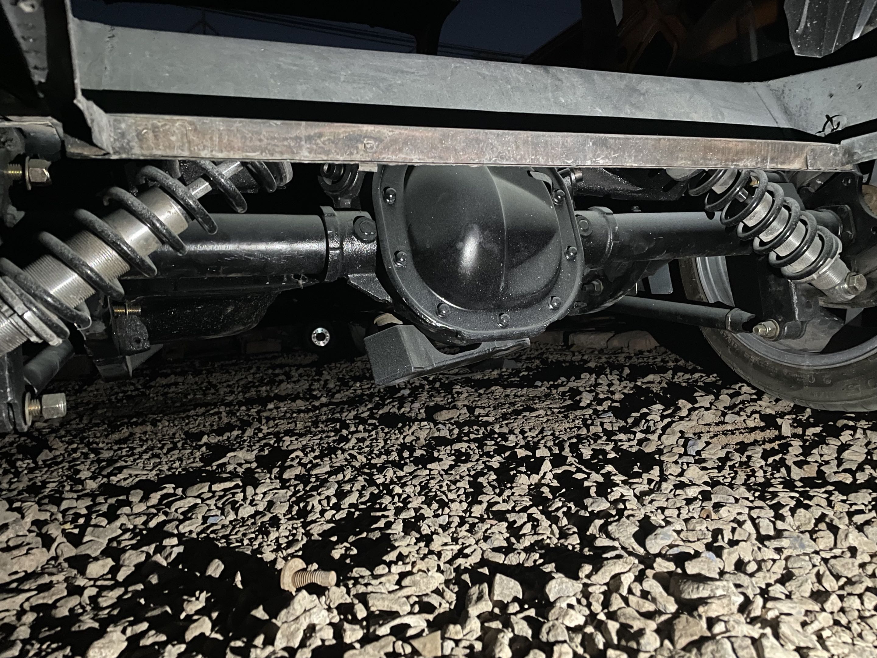 Mustang rear axle and coilovers