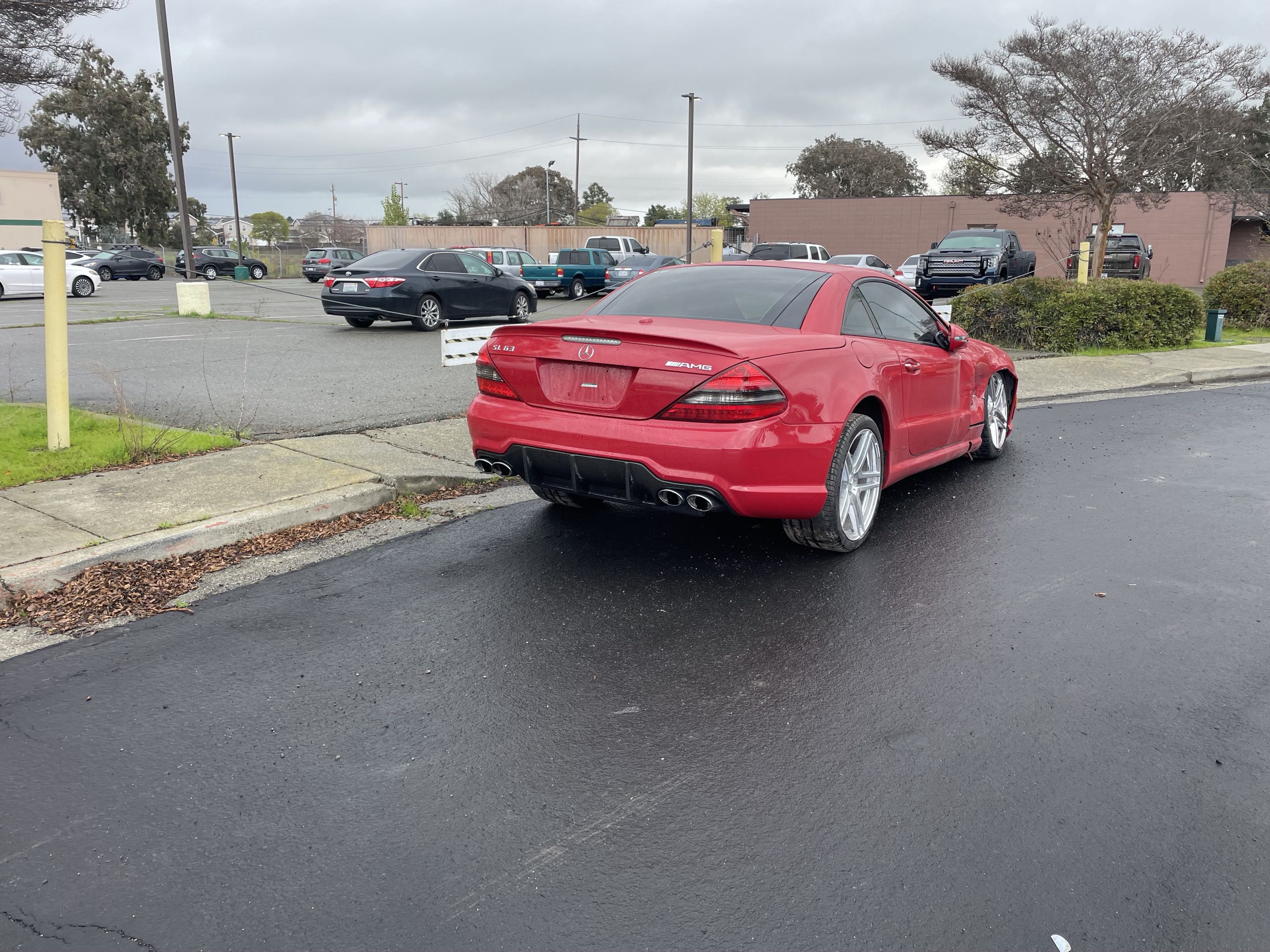 2009 SL63 AMG before repair